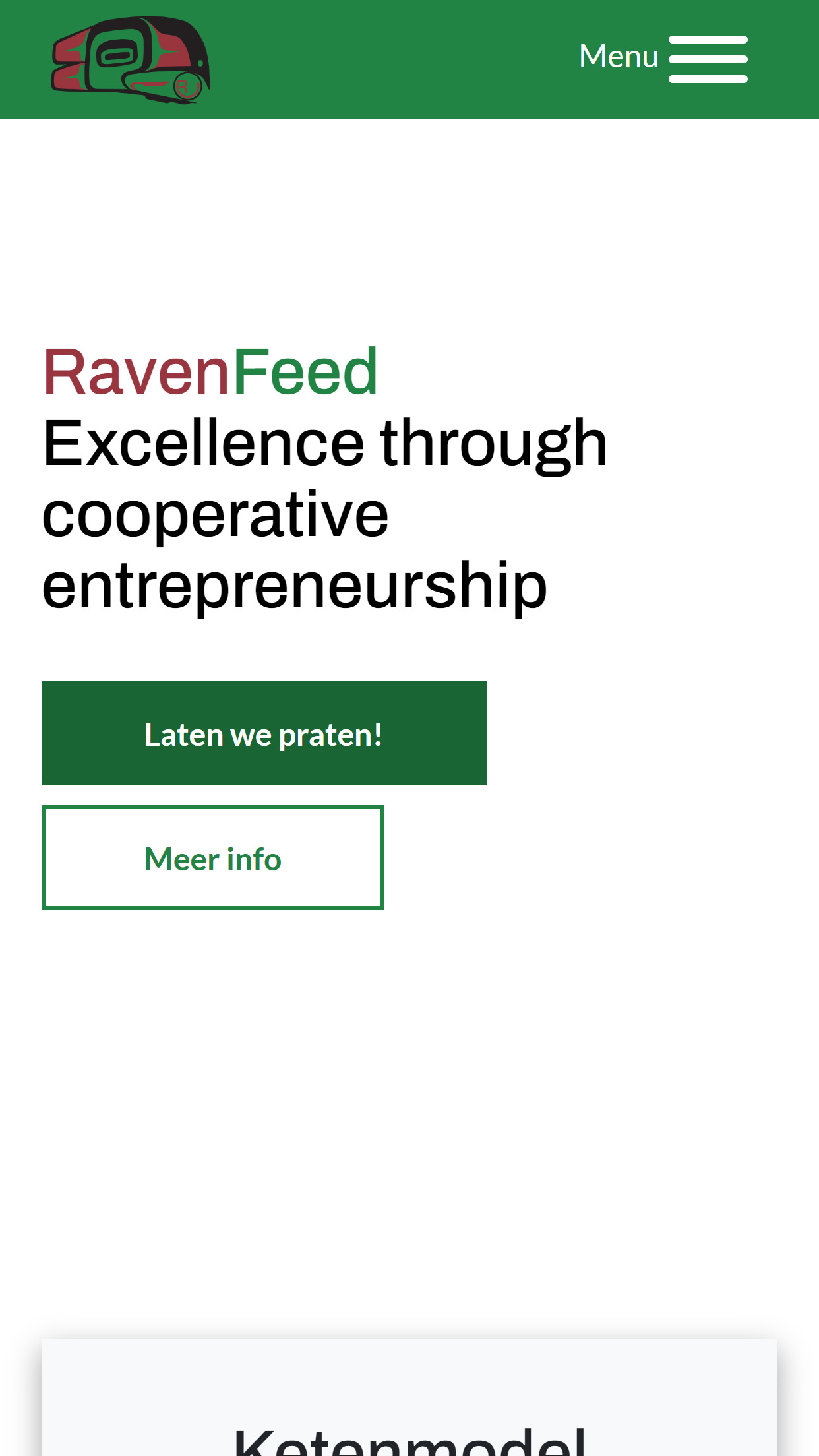 RavenFeed mobile website